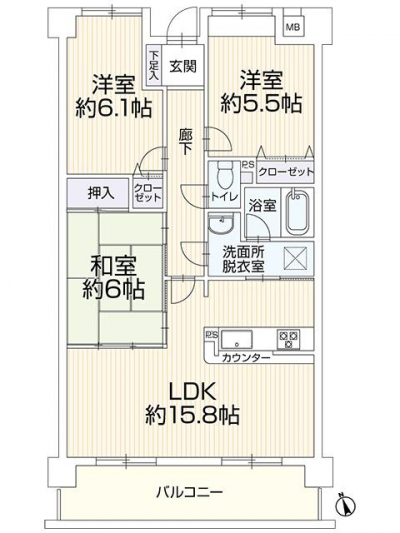 藤和ハイタウン百間川510号室
