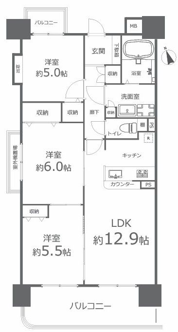 アマネセール東古松I　501号室