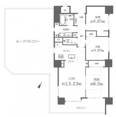 シティパル芳泉壱番館　1101号室