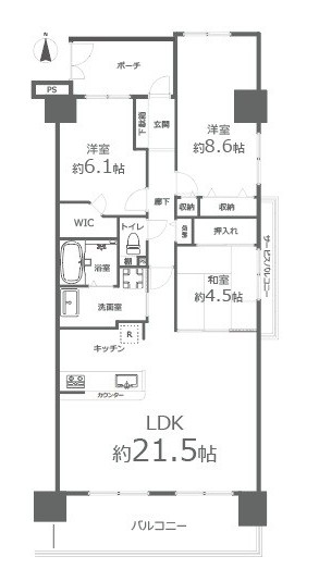 ビ・ウェル野田公園906号室